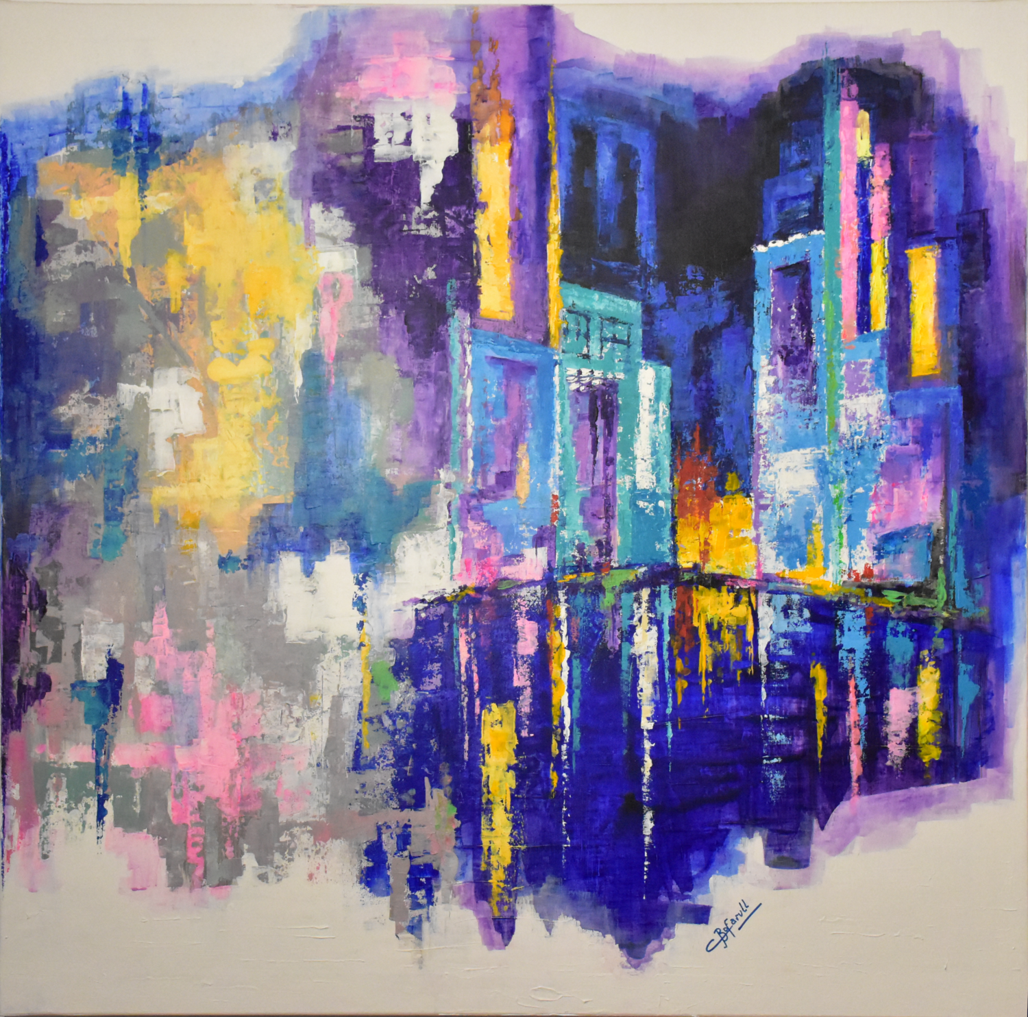 NOCHE DE LLUVIA Carmen Bofarull Bruno Original painting for sale