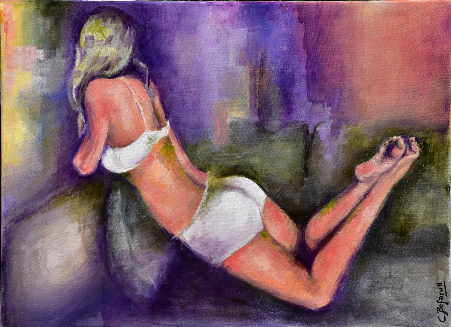 INTIMO Carmen Bofarull Bruno Original painting for sale