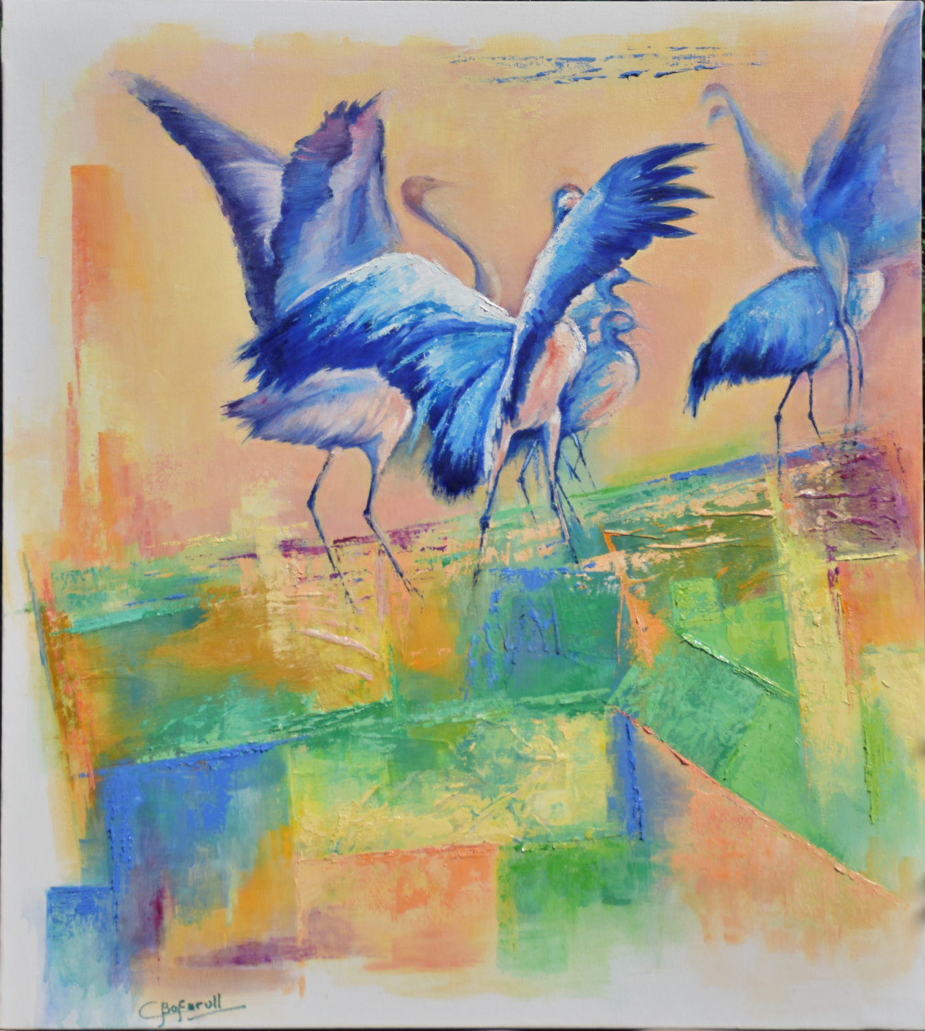 VIAJERAS II Carmen Bofarull Bruno Original painting for sale