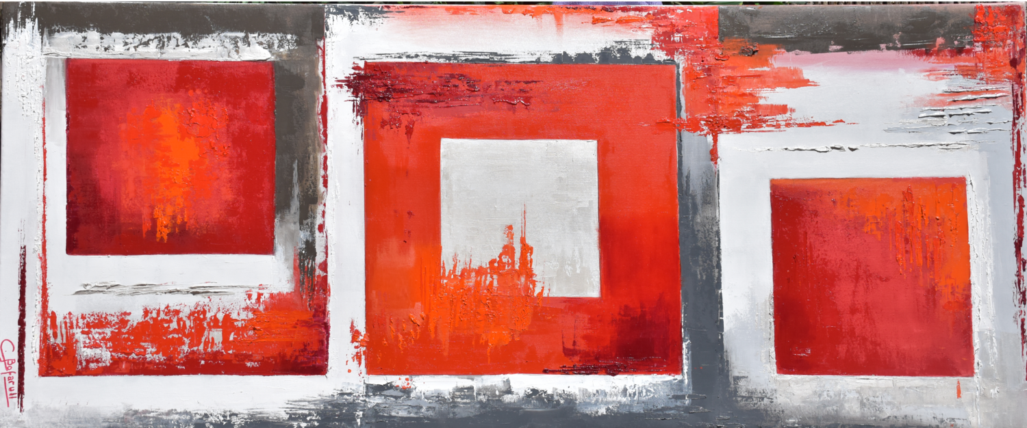 COMPOSICIÓN GEOMÉTRICA  Nº 9 Carmen Bofarull Bruno Original painting for sale
