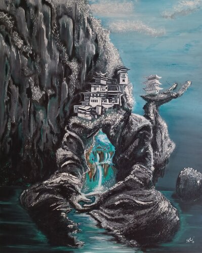 Shambala by Elvira Wagner, Painting for Sale on Select