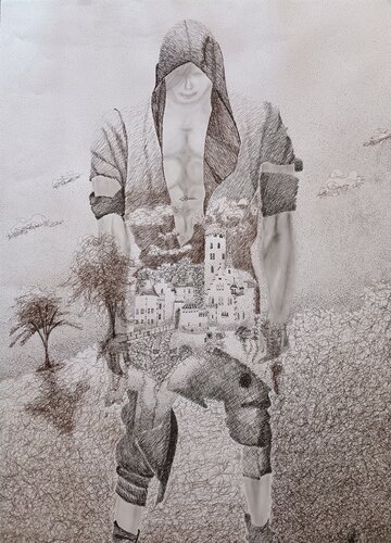 Ritter der Neuzeit by Elvira Wagner, Drawing for Sale on Select