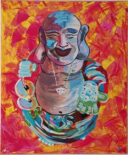 Buddha by Elvira Wagner, Painting for Sale on Select