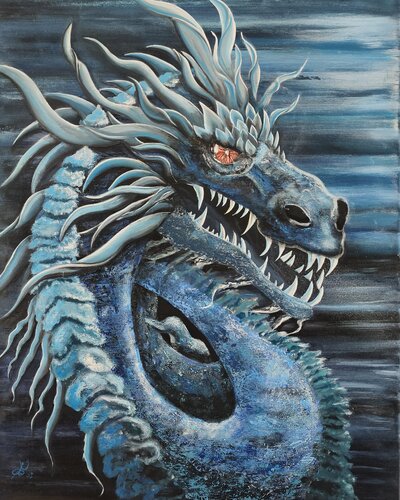 Chinese Dragon by Elvira Wagner, Painting for Sale on Select
