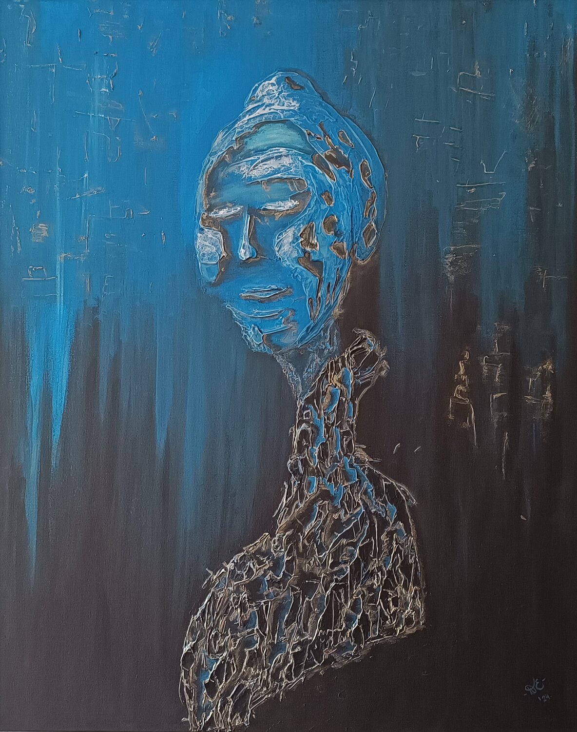 Magisches Wesen Elvira Wagner Original painting for sale