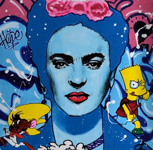 Frida Pop by Fabrizio Ceccarelli, Painting for Sale on Select