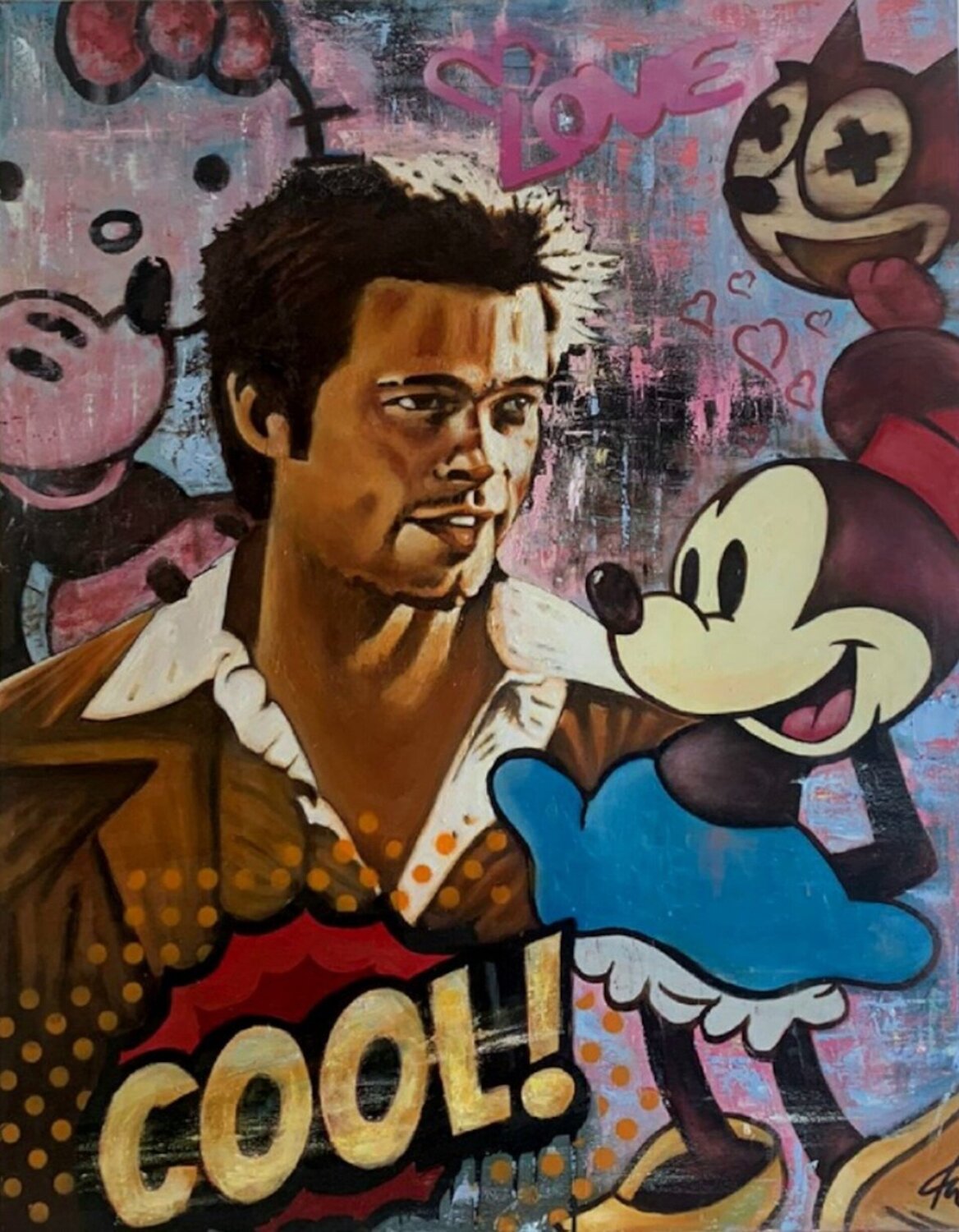 COOL Fabrizio Ceccarelli Original painting for sale