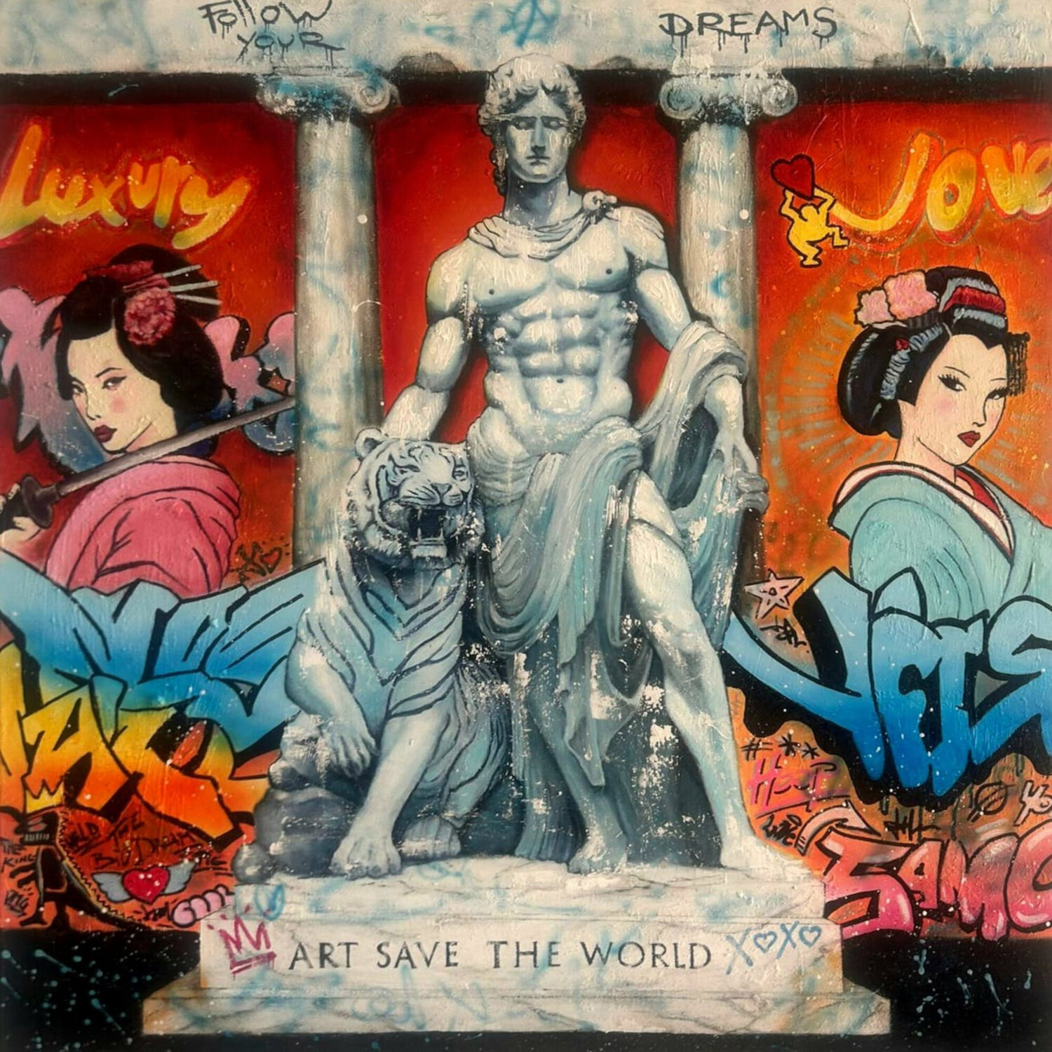 Art Save The World Fabrizio Ceccarelli Original painting for sale