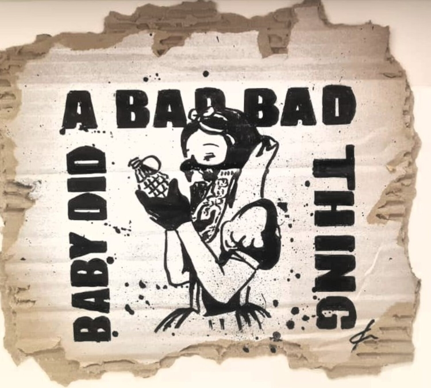 Baby did a Bad Bad Thing. Fabrizio Ceccarelli Original painting for sale