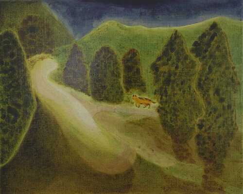 Der Rosengarten by Julia Hofstetter, Painting for Sale on Select