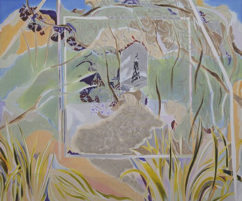 Die Terrasse der Vögel by Julia Hofstetter, Painting for Sale on Select