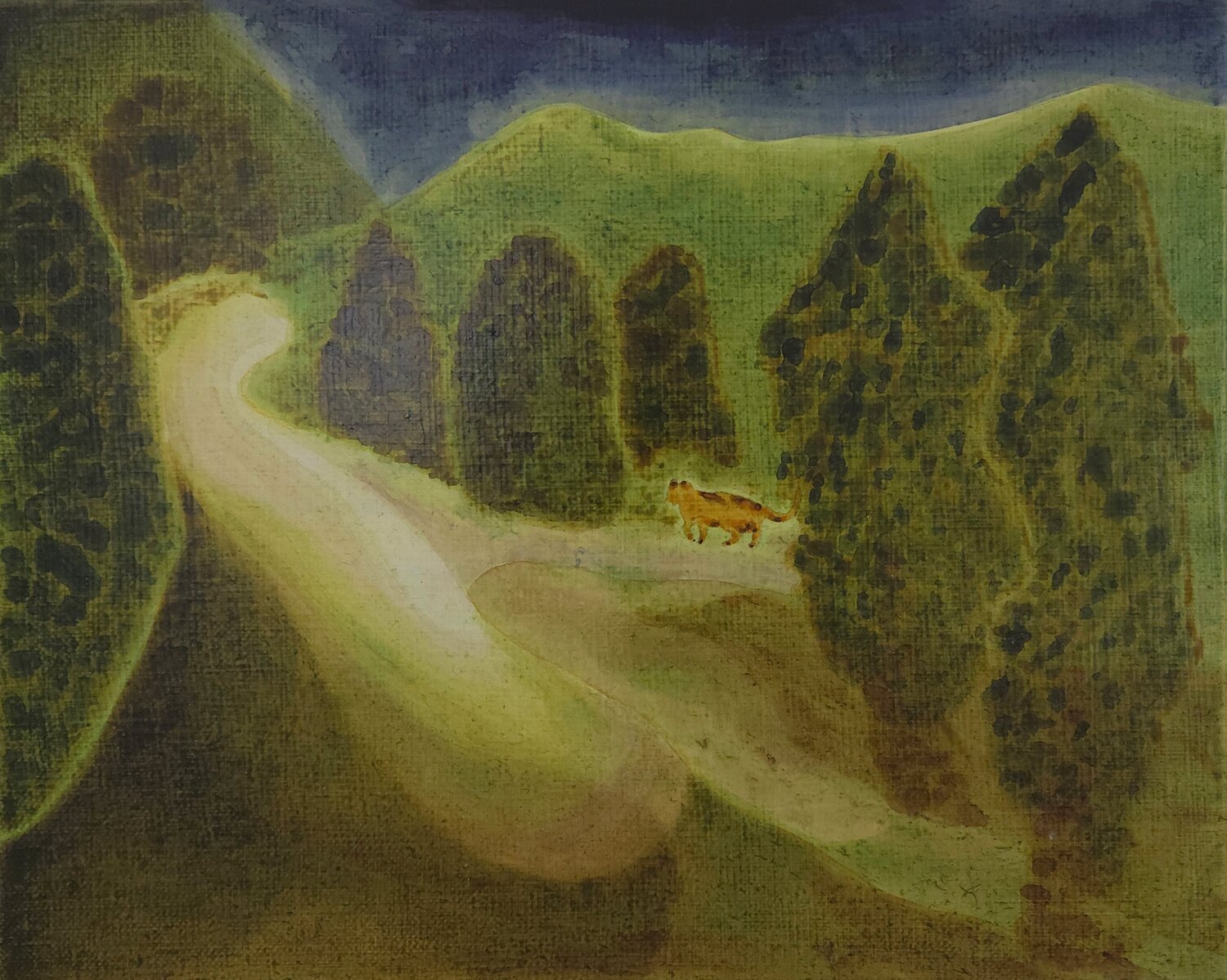 Der Rosengarten Julia Hofstetter Original painting for sale