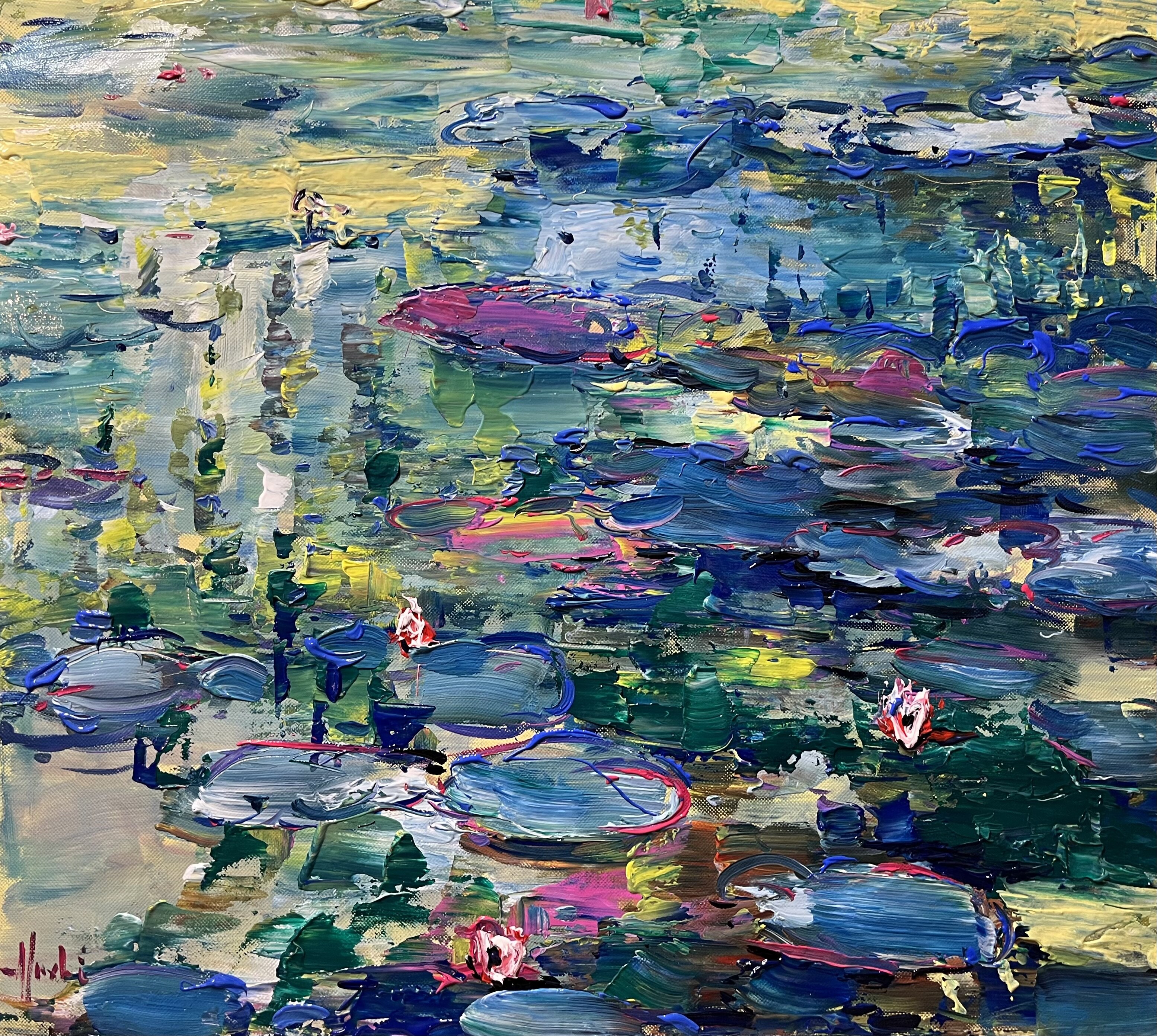 WATER LILIES ABSTRACT