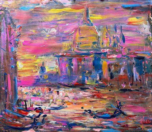 Abstract Venice morning by Altin Furxhi, Painting for Sale on Select