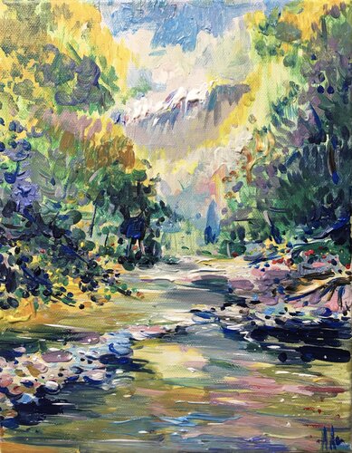 Little river by Altin Furxhi, Painting for Sale on Select