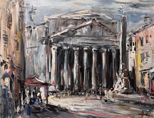 Pantheon, Rome by Altin Furxhi, Painting for Sale on Select