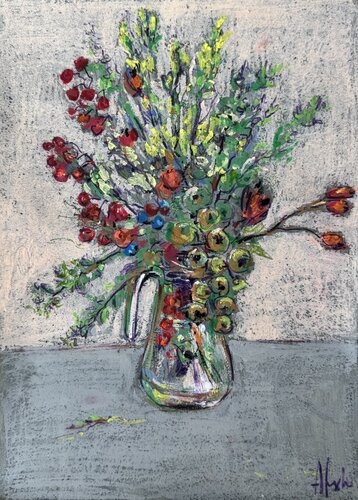 Flower fruits in September von Altin Furxhi, Malerei kaufen auf Select