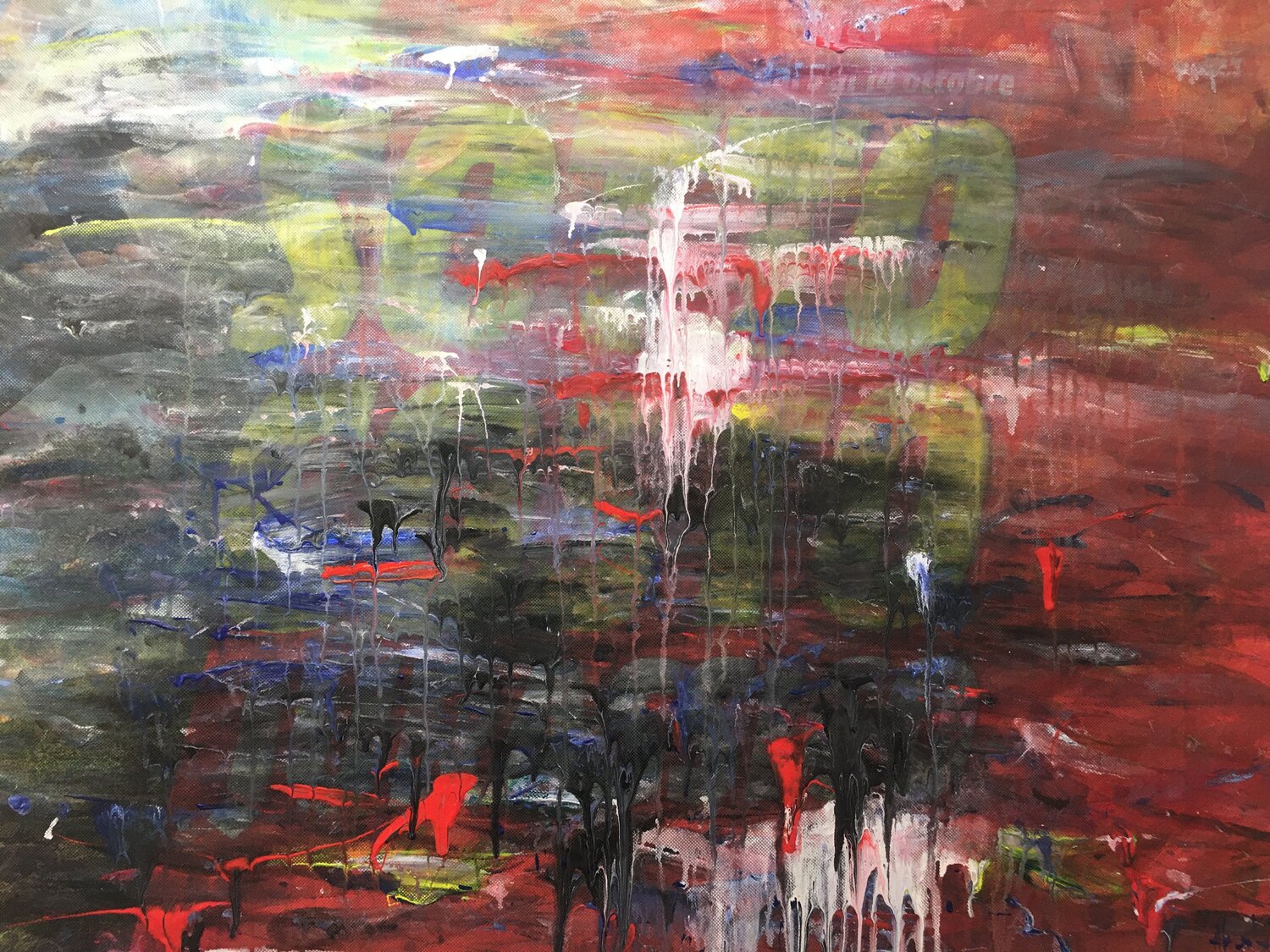 Abstract autumn days Altin Furxhi Original painting for sale