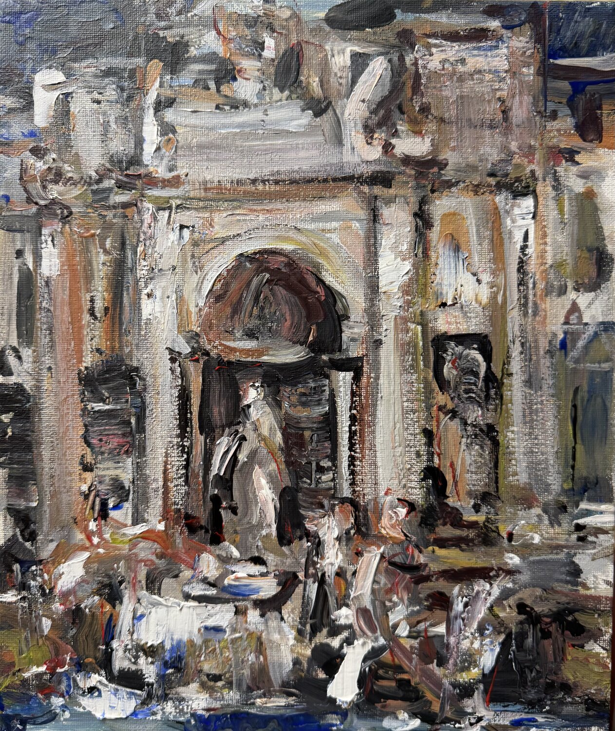 Impressions of Rome Altin Furxhi Original painting for sale