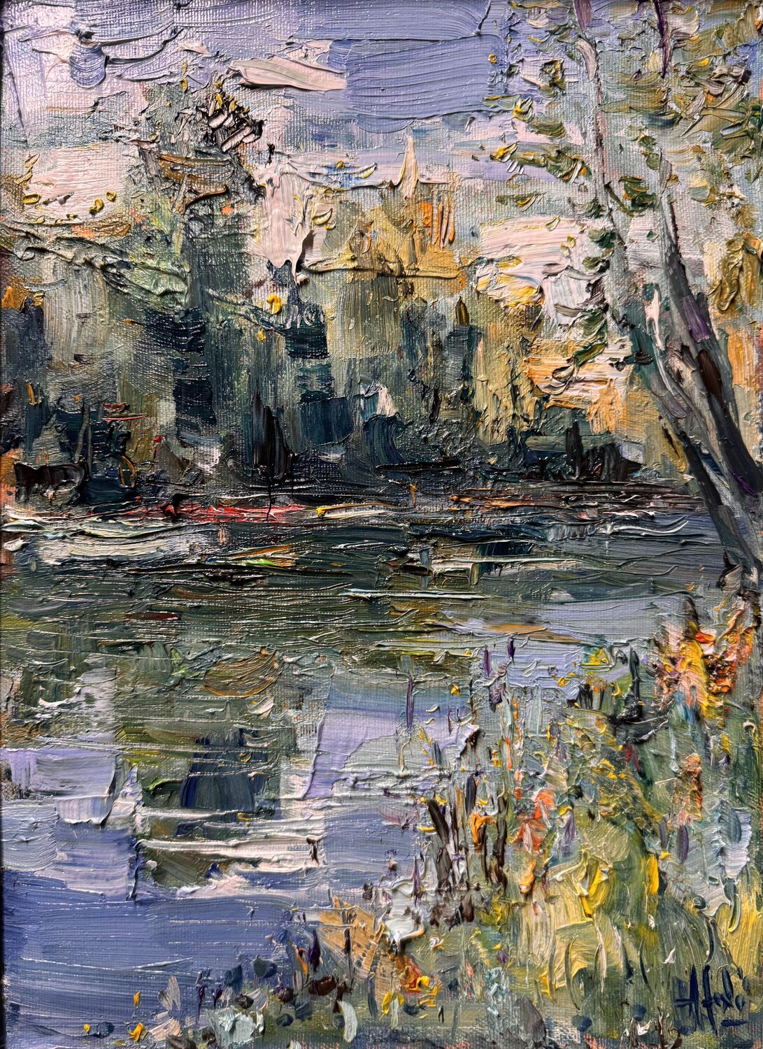 Morning impressions Altin Furxhi Original painting for sale