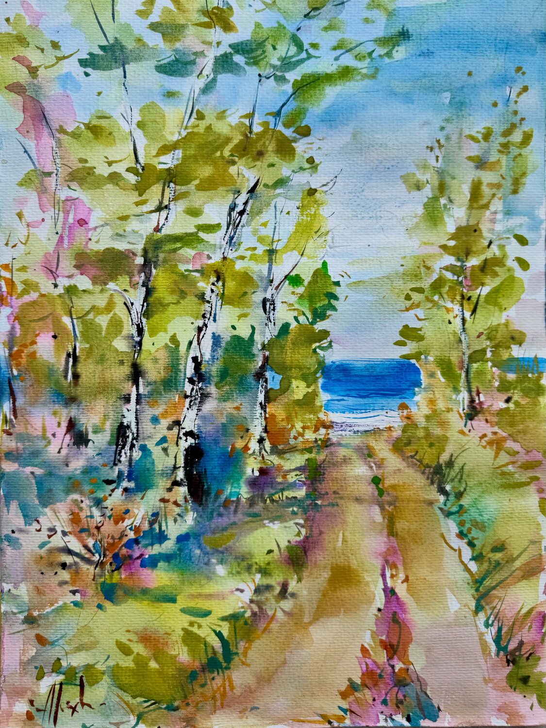 Secret pathway Altin Furxhi Original painting for sale