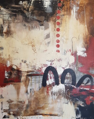 Vision Of Three Arcs by Gabi Ehmann, Painting for Sale on Select