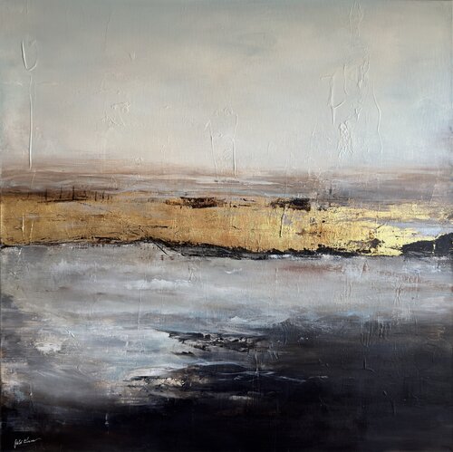 Golden Coastal Area by Gabi Ehmann, Painting for Sale on Select