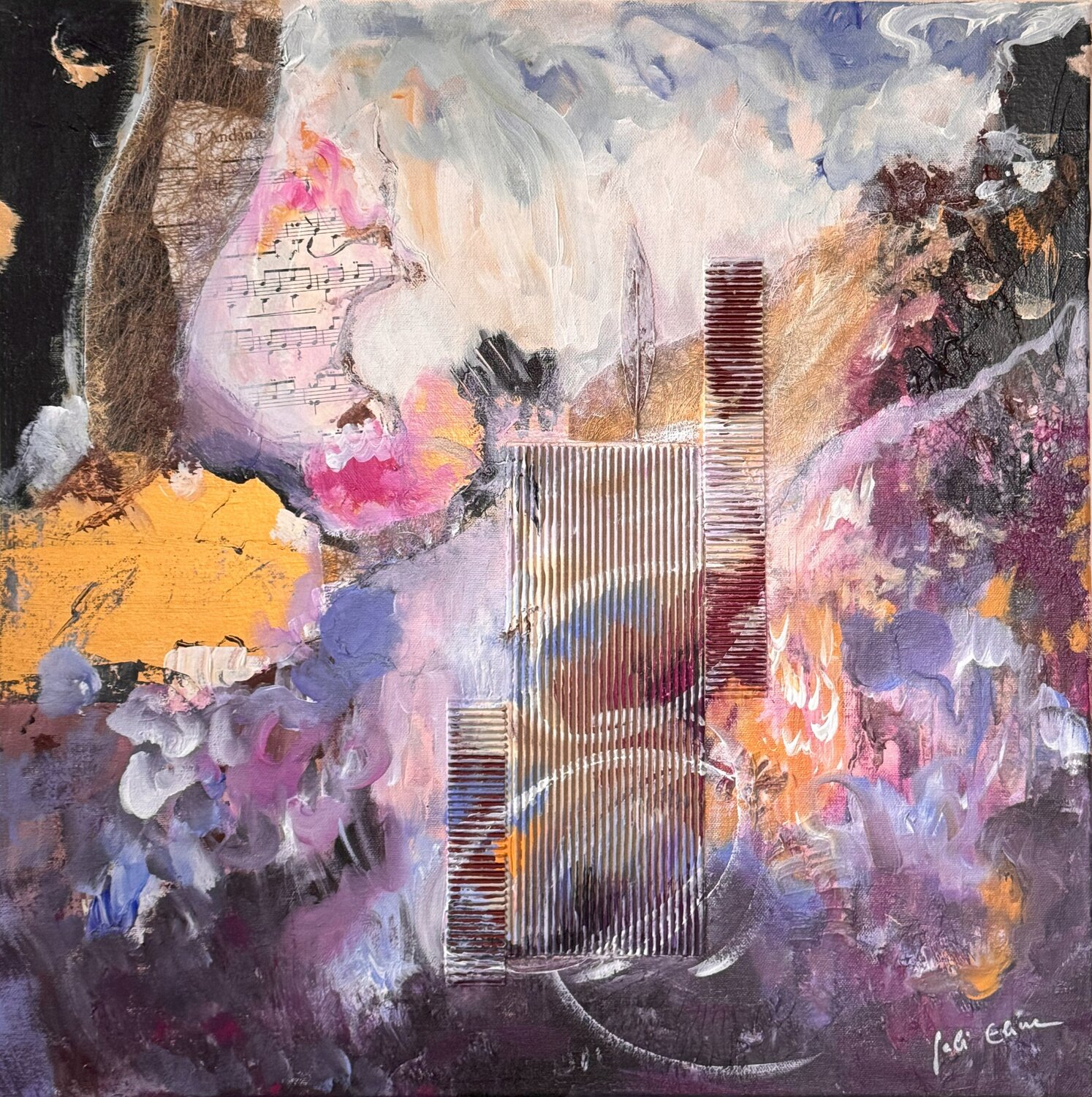 Mountain Is Calling Gabi Ehmann Original painting for sale