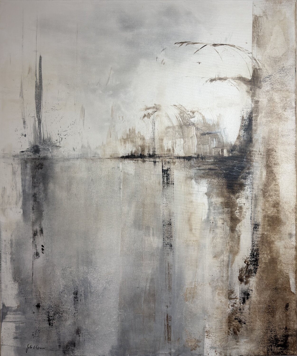 Port Backdrop Gabi Ehmann Originalgemälde zu verkaufen