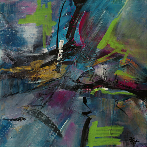 Light-Flash by Sabine Kraftmeier, Painting for Sale on Select