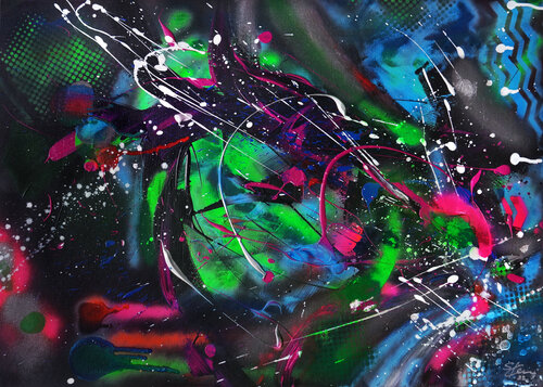 Triangle Island by Sabine Kraftmeier, Painting for Sale on Select