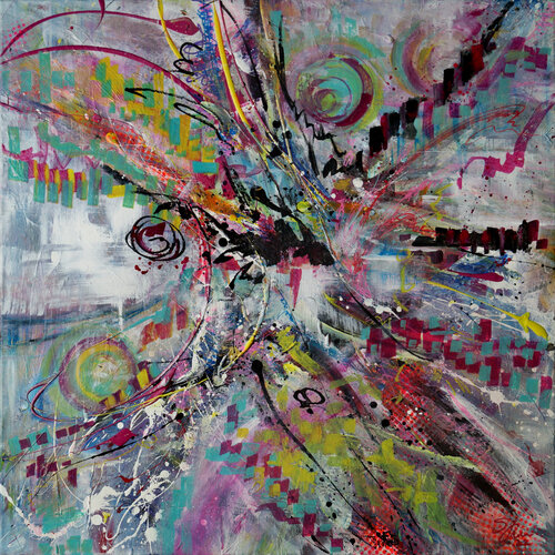 Center Point by Sabine Kraftmeier, Painting for Sale on Select