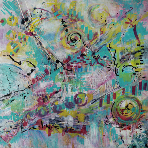 All around by Sabine Kraftmeier, Painting for Sale on Select