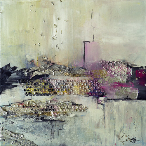 Ausgepufft by Sabine Kraftmeier, Painting for Sale on Select