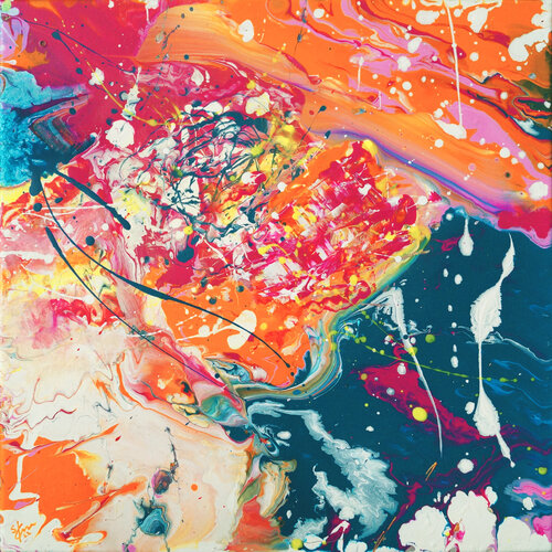 Flower Power Island by Sabine Kraftmeier, Painting for Sale on Select