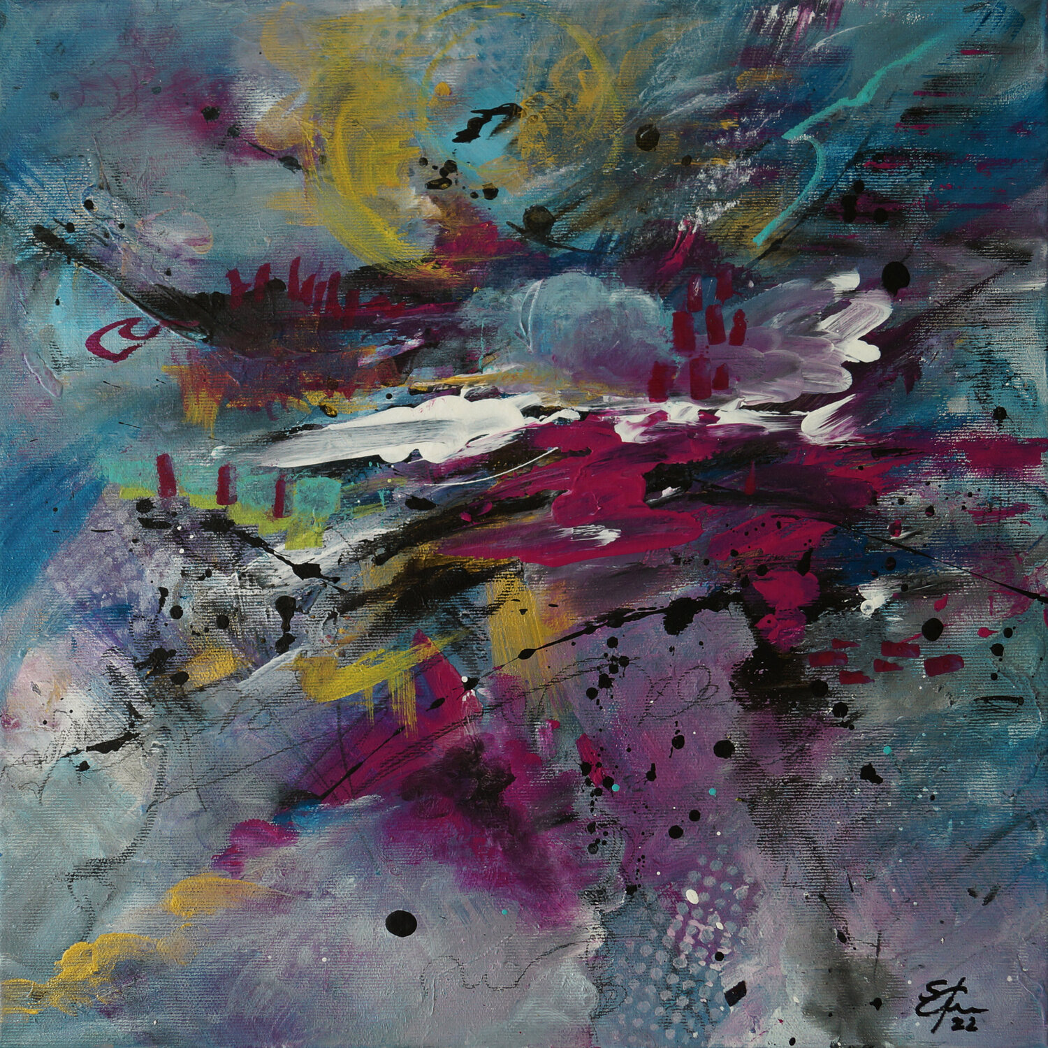 Thunder-Cloud Sabine Kraftmeier Original painting for sale