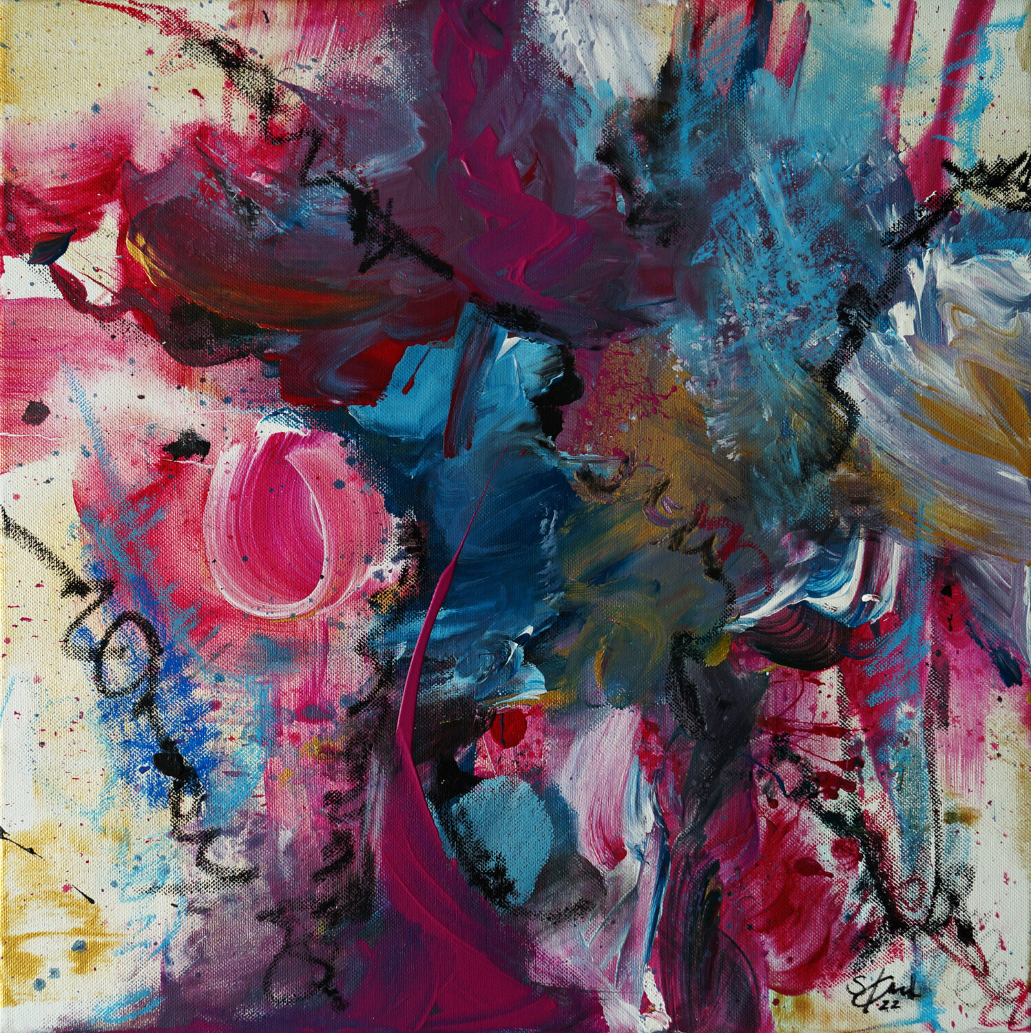 Sun-Rise Sabine Kraftmeier Original painting for sale