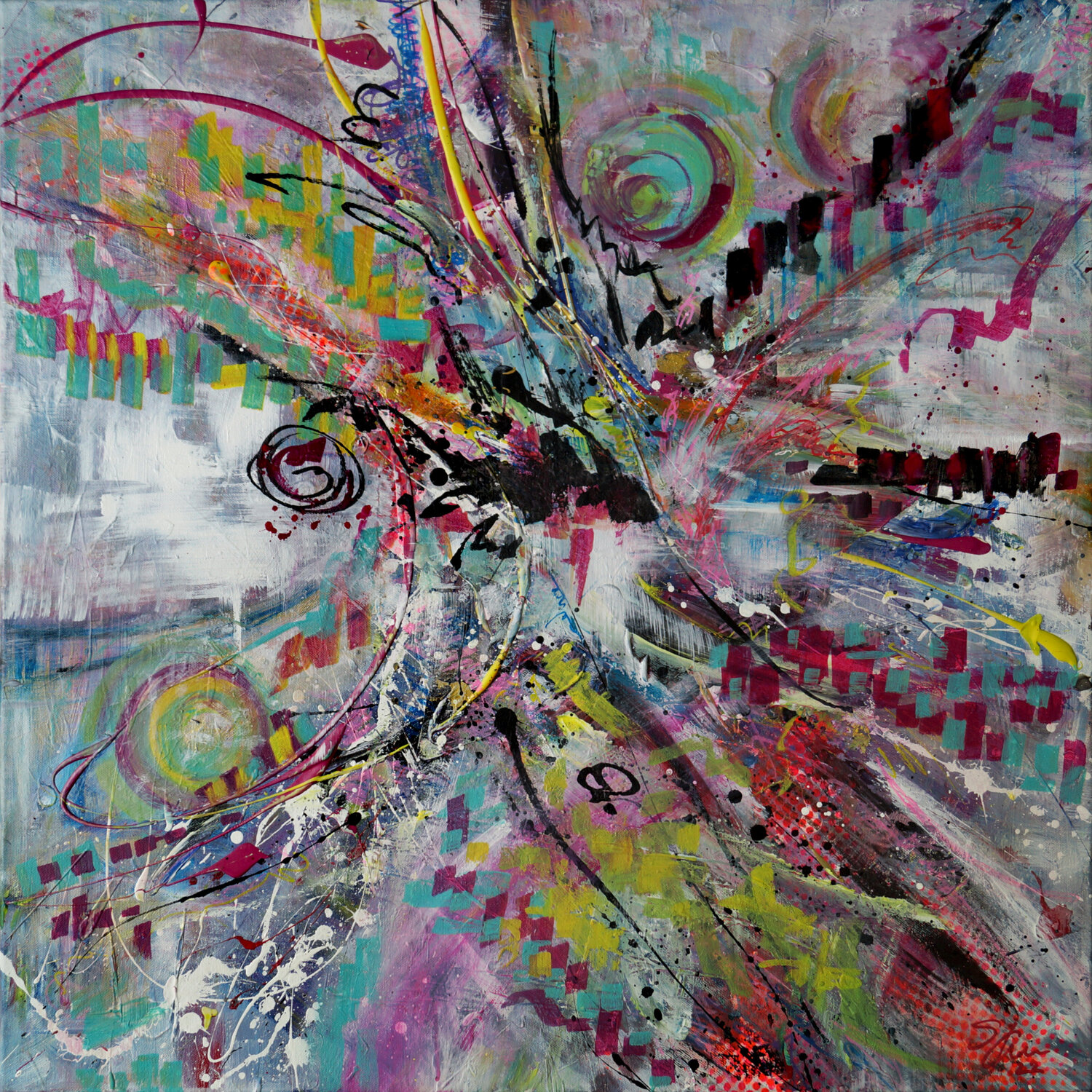 Center Point Sabine Kraftmeier Original painting for sale