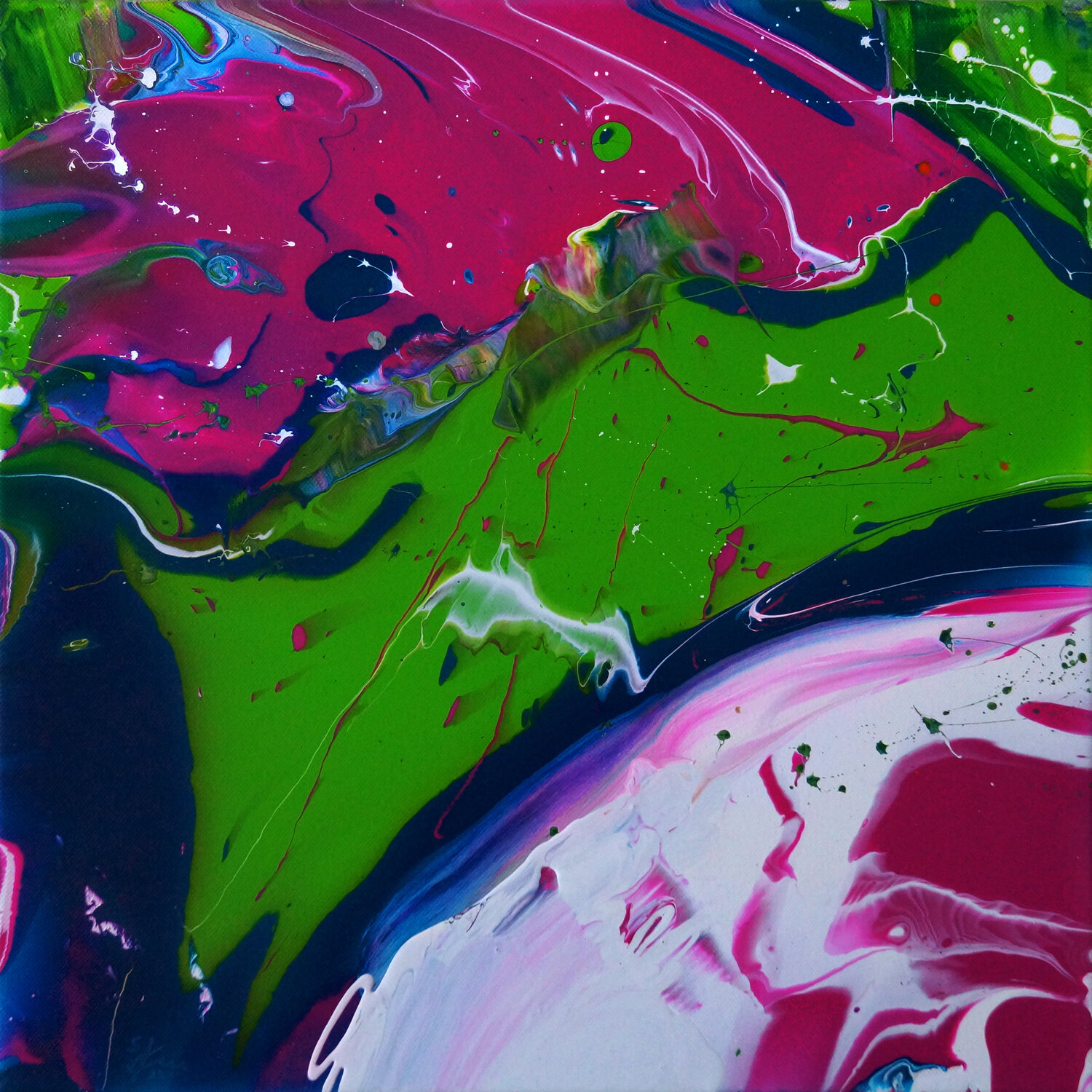 Farbfluss Sabine Kraftmeier Original painting for sale