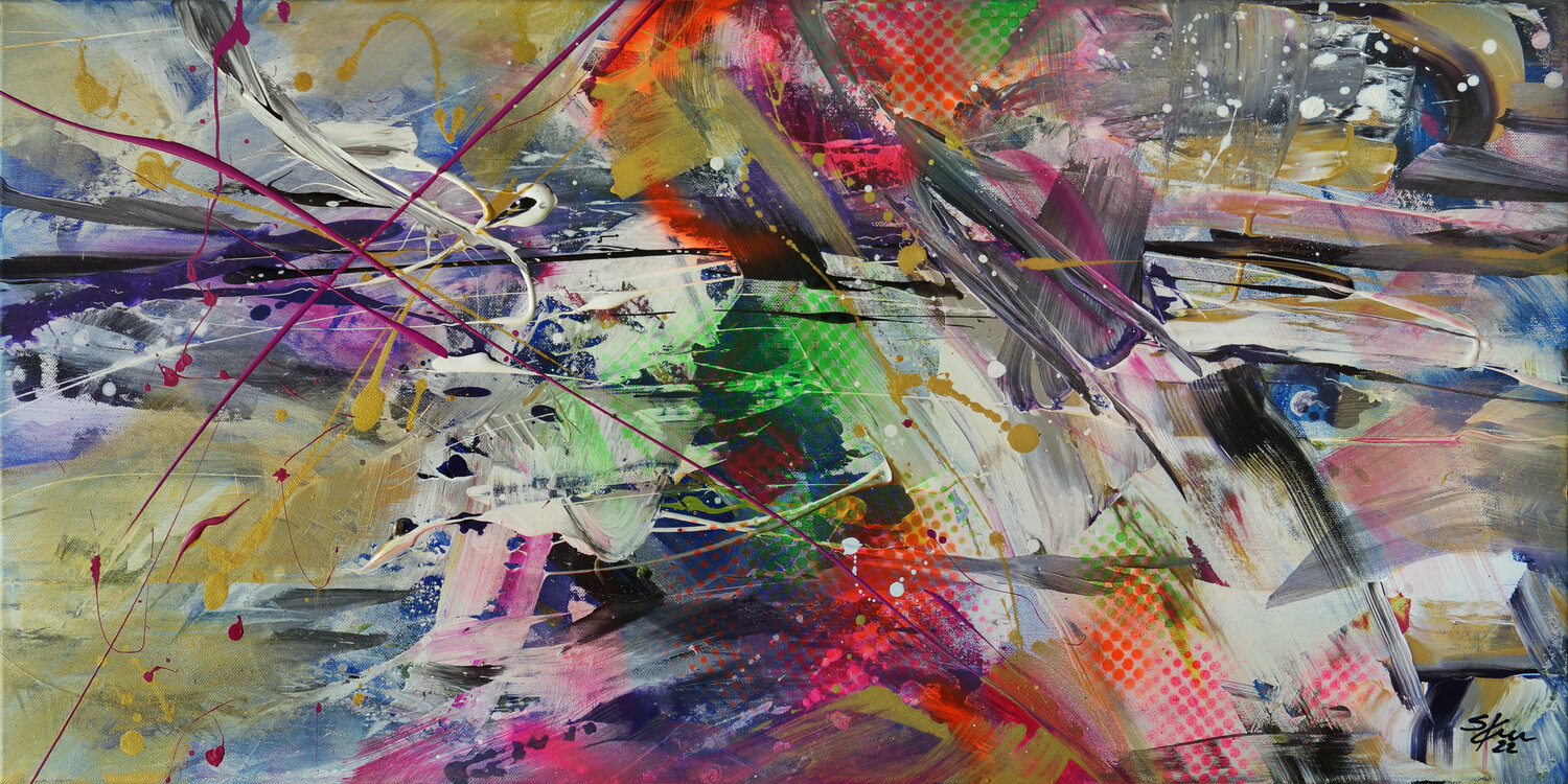 Angekreuzt und abgehackt Sabine Kraftmeier Original painting for sale