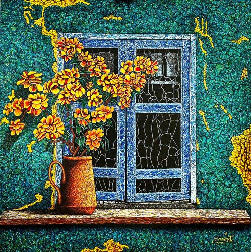 "Where the old house breathes" by Taner Mert, Painting for Sale on Select