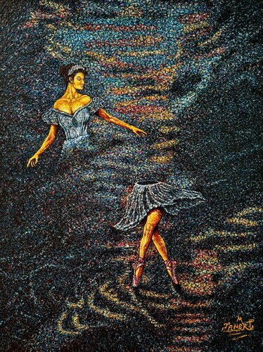"Veil of Stardust" by Taner Mert, Painting for Sale on Select