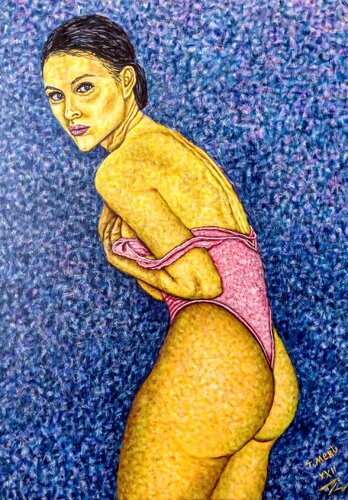 "Shyness" by Taner Mert, Painting for Sale on Select