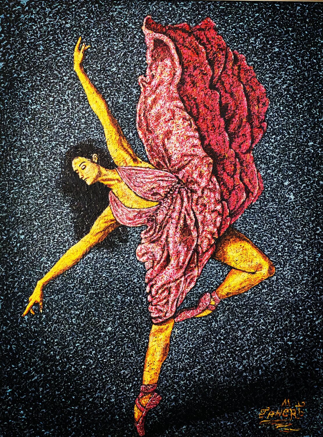 "A modern balerina" Taner Mert Original painting for sale