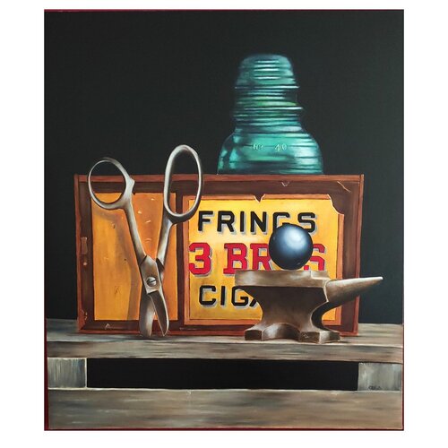 Gli oggetti ritrovati by Rita Vestri, Painting for Sale on Select