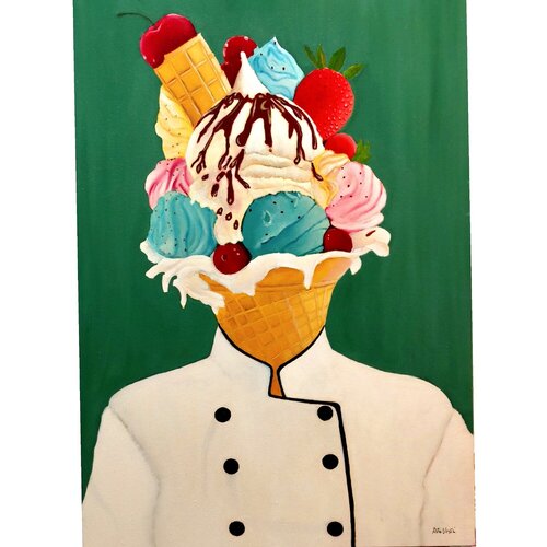 Il gelataio by Rita Vestri, Painting for Sale on Select