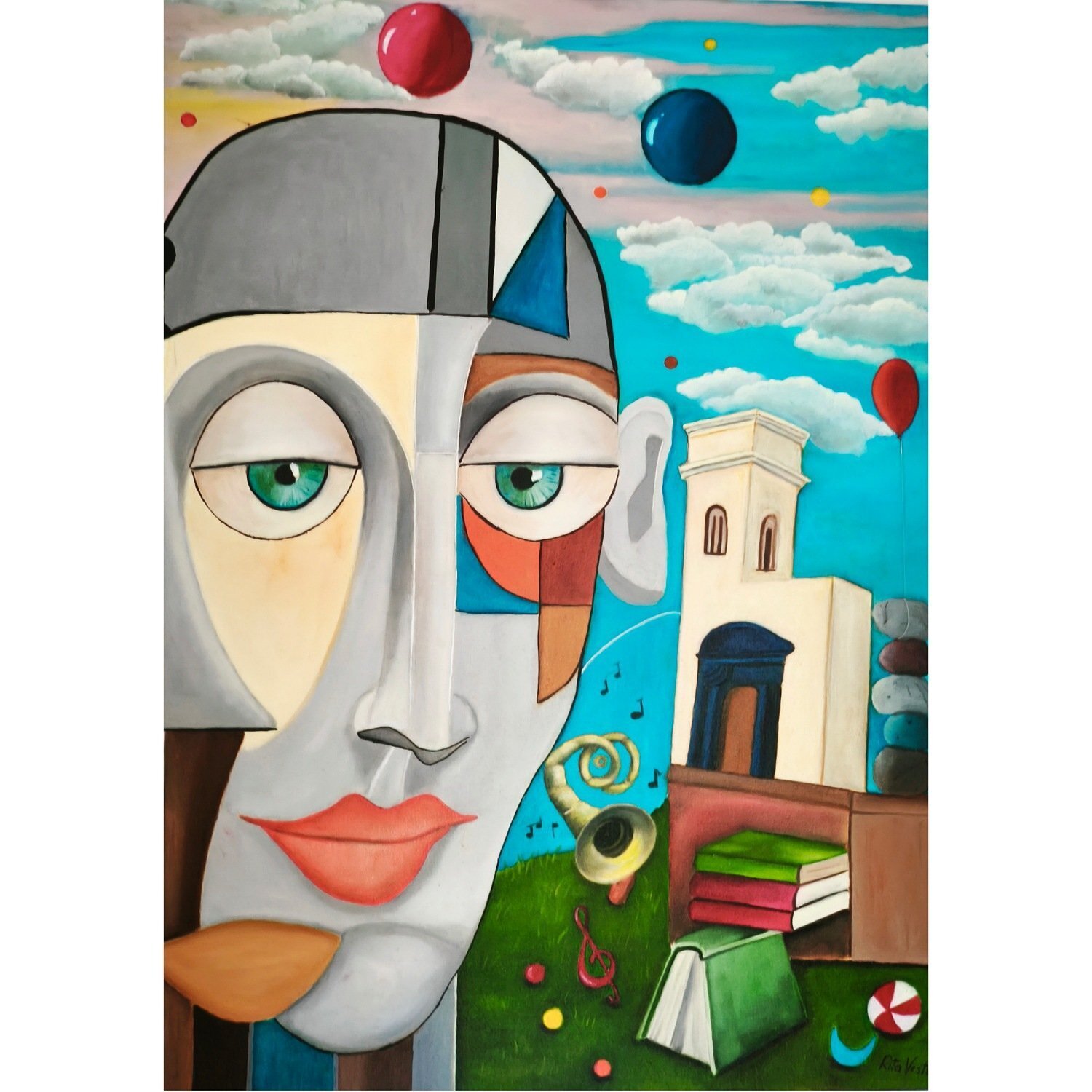 Sipario di un sogno Rita Vestri Original painting for sale