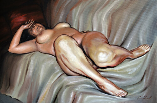Nudo by Gianni Zanella, Painting for Sale on Select