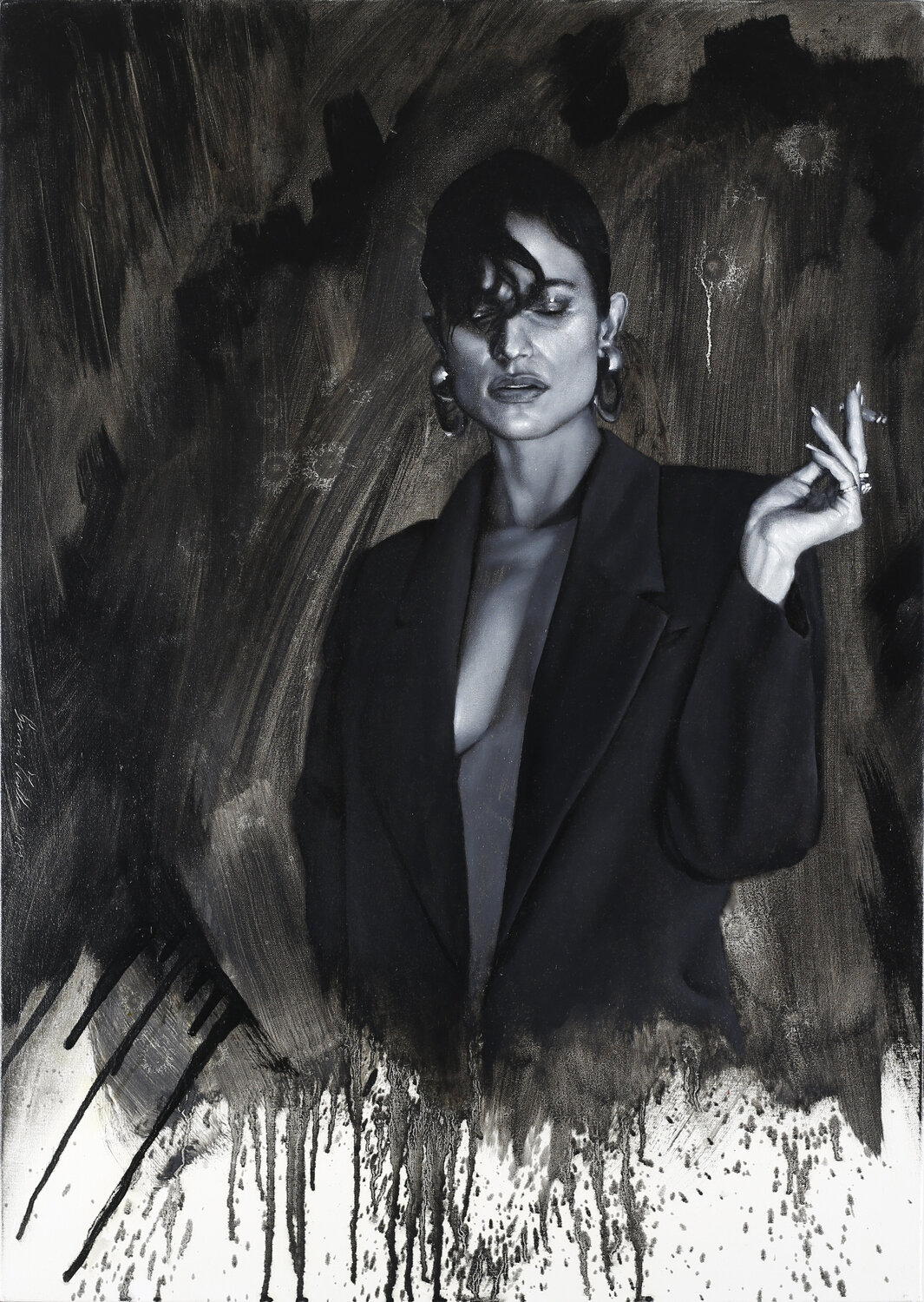 Dark Gianni Zanella Original painting for sale