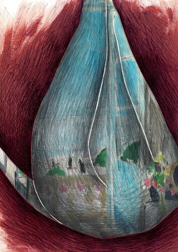 Apoptosi n.2025 - C'è un circo che ci abbraccia intorno a noi von Danilo Maccarone, Malerei kaufen auf Select